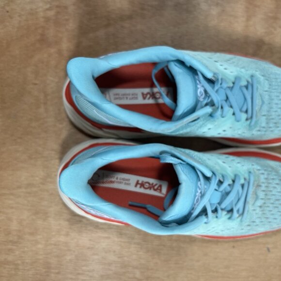 Hoka One One Clifton 8 Women Size 10 Light Blue Running Shoes - Picture 10 of 10